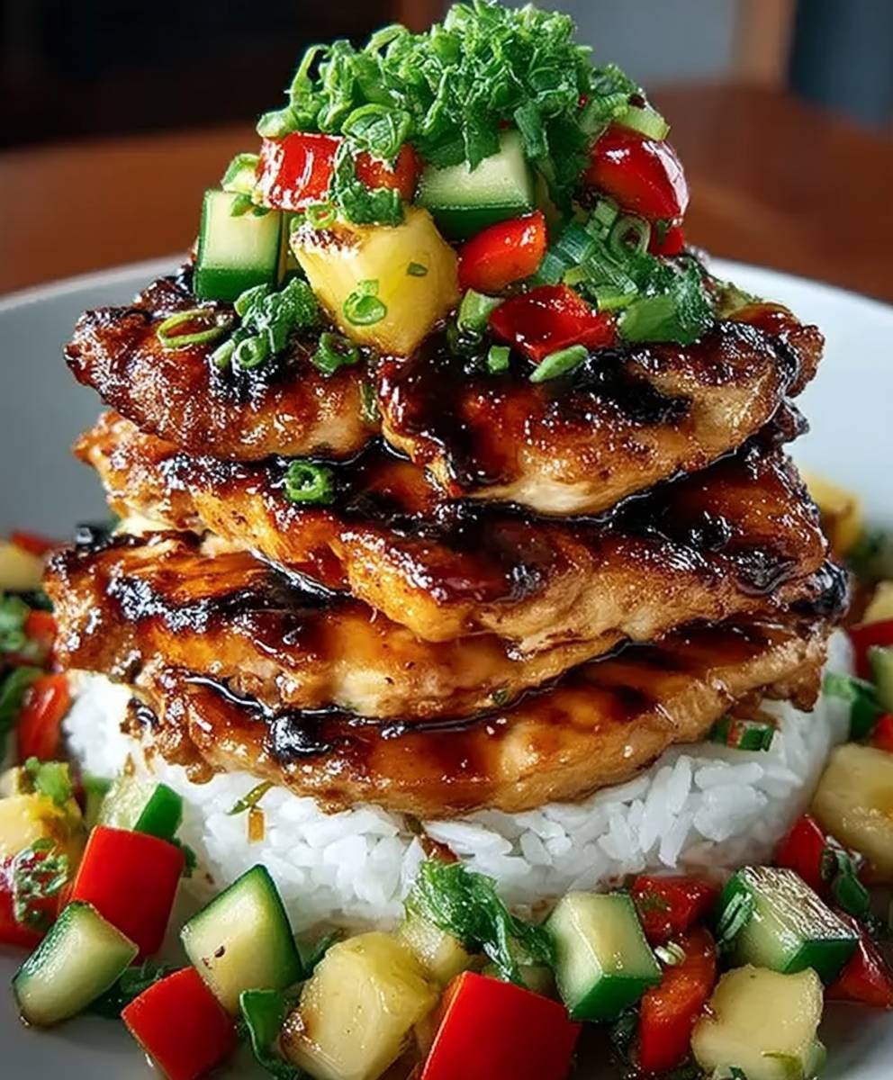 Hawaiianischer Huli-Huli-Hähnchenstapel image 2