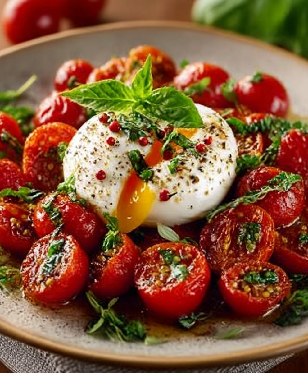 Burrata-Salat und ofengeröstete Tomaten image 2