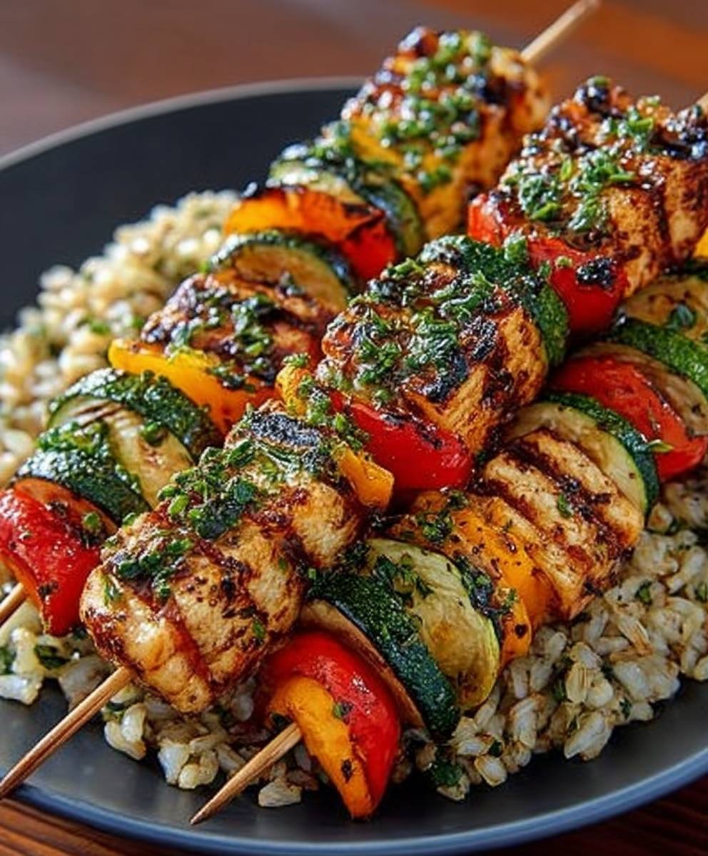 Rezept für gegrillte Gemüsespieße mit Kräutermarinade image 2