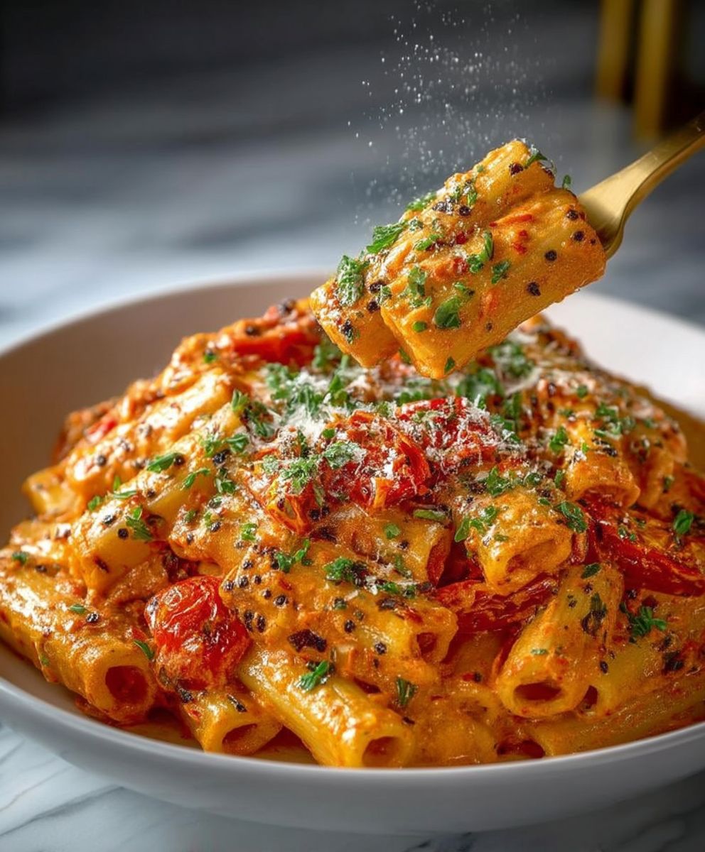 Schnell cremige Tomaten-Knoblauch-Pasta zubereiten! image 2