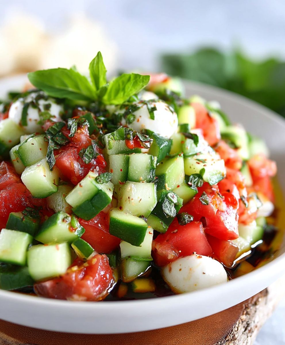 Schneller Gurken-Mozzarella-Salat image 2