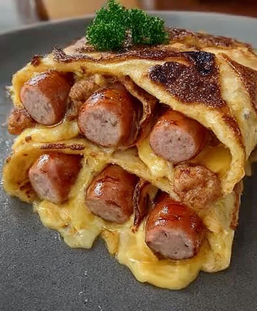 Gebackene Hot Dogs im Tortilla-Teig Rezept image 2