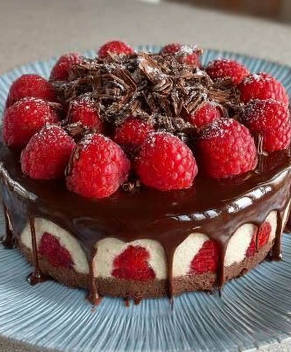 Schokoladen-Himbeer-Käsekuchenkuppeln image 2