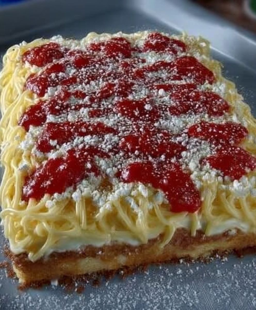 Spaghettieis-Blechkuchen Tassenrezept image 2