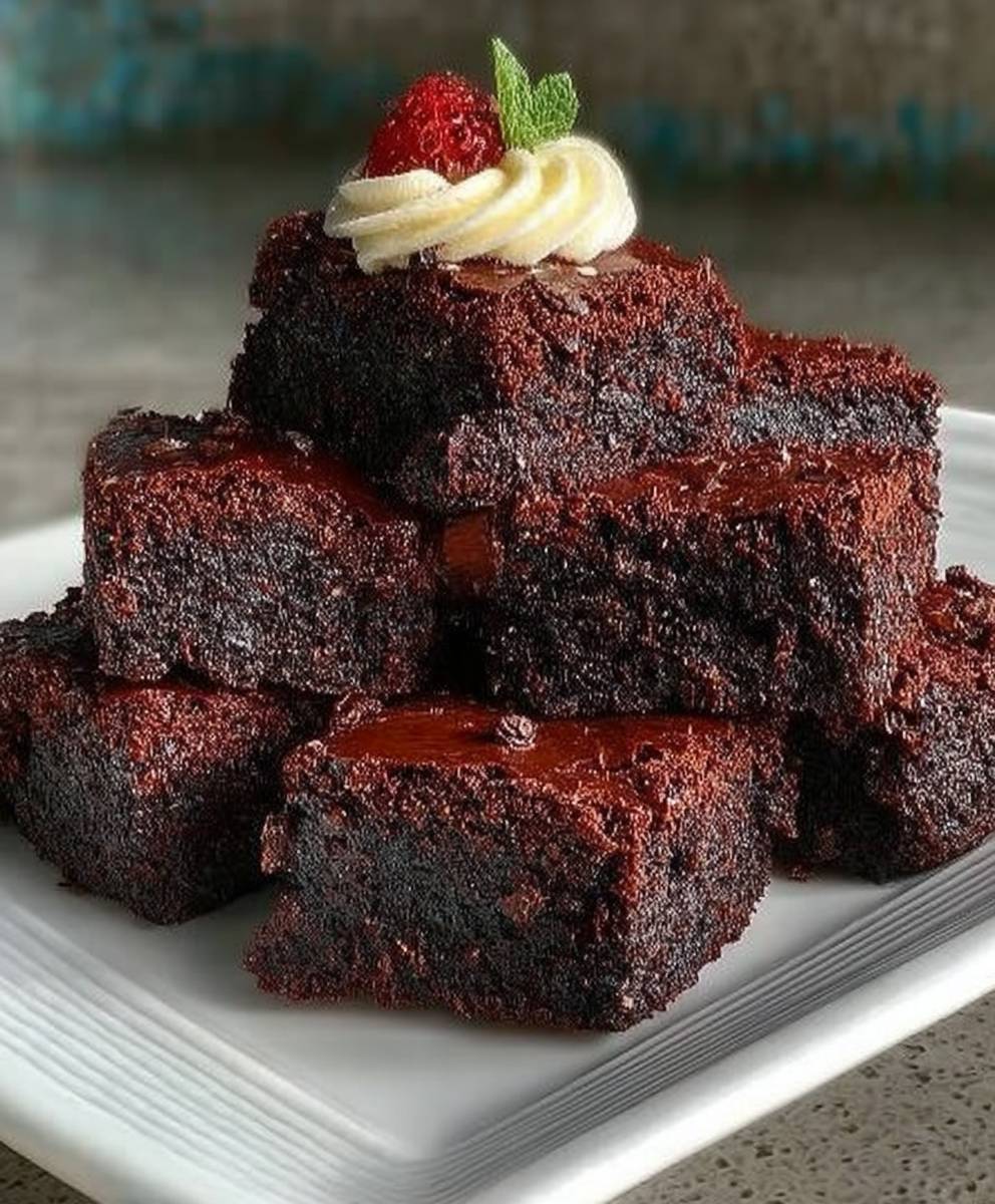 Süße rote Samt-Brownie-Häppchen image 2
