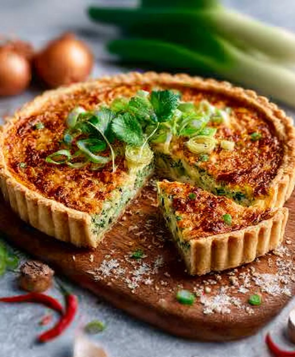 Vegan Leek Tart - Full of Plants image 2